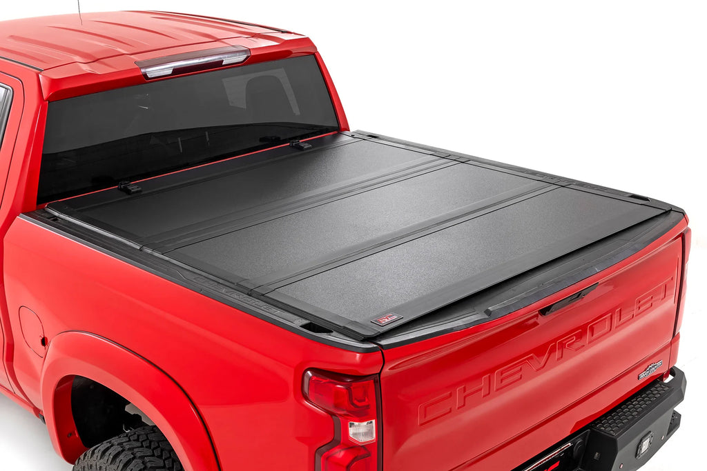 Hard Tri-Fold Flip Up Bed Cover Chevy/GMC Sierra 1500 (19-26)/Silverado 1500 (19-26)