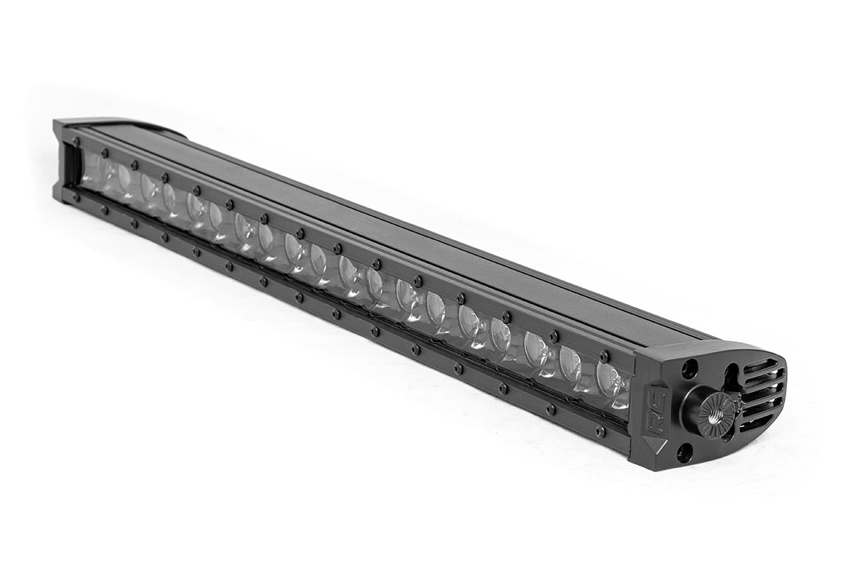 20 Inch Black Series LED Light Bar Single Row | Cool White DRL