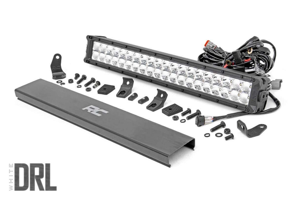 20 Inch Chrome Series LED Light Bar Dual Row | Cool White DRL