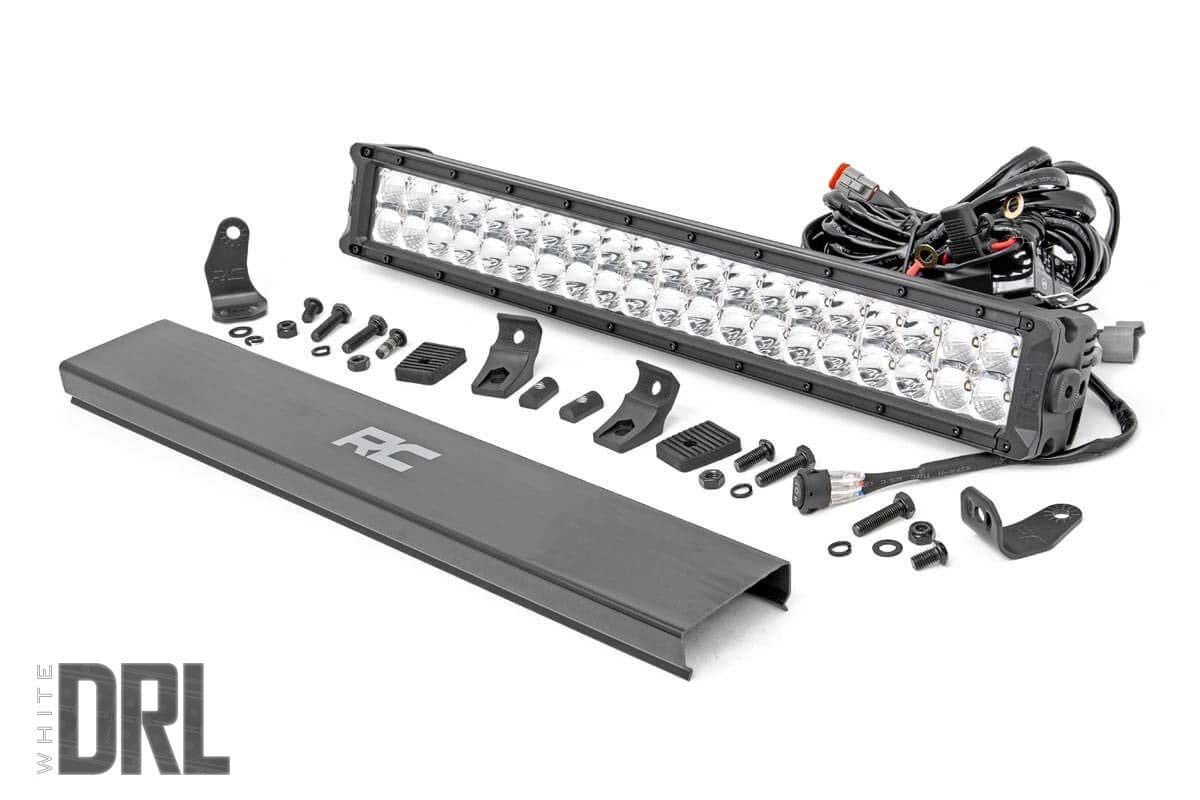 20 Inch Chrome Series LED Light Bar Dual Row | Cool White DRL