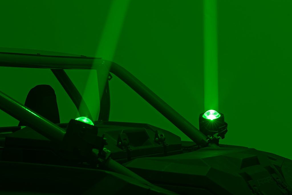 Laser Whip Light Kit RGBW | 2400 Lumens | Pair