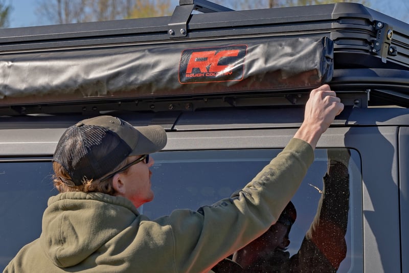 Retractable Roof Rack Awning 6'6" x 9'8" (Fits Trucks & SUVs)