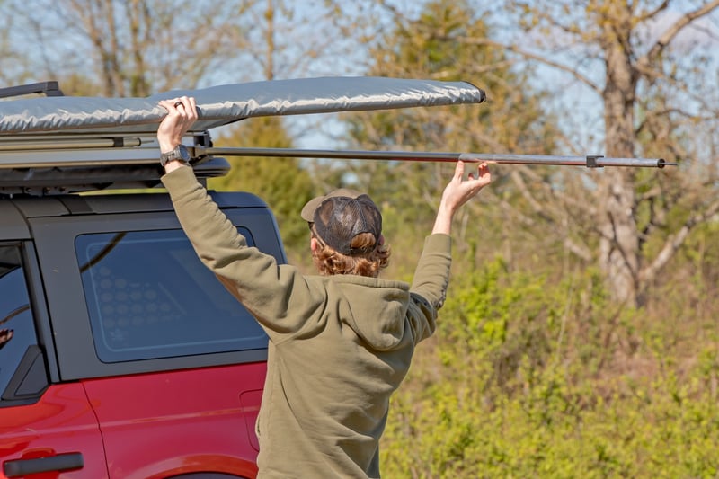 Retractable Roof Rack Awning 6'6" x 9'8" (Fits Trucks & SUVs)