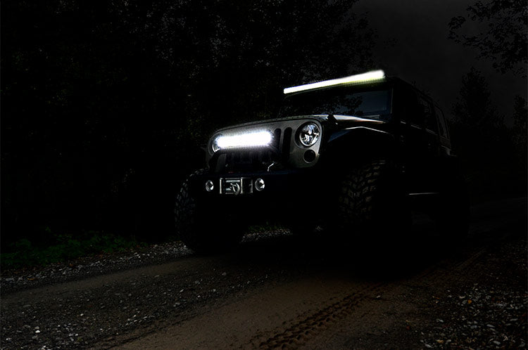 20 Inch Chrome Series LED Light Bar Dual Row | Cool White DRL